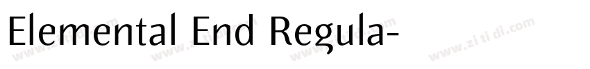 Elemental End Regula字体转换 Elemental End Regula字体转换